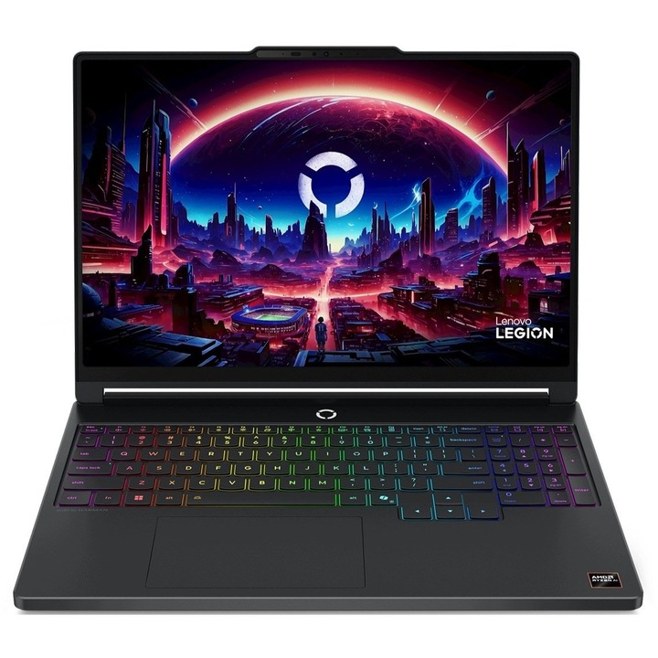 Laptop Lenovo Legion 5, 15.3" WQXGA, AMD Ryzen™ AI 7 450 pana la 5.1 GHz, 16 GB RAM DDR5 5600, 512 GB SSD, NVIDIA® GeForce® RTX 5060 8 GB, Free Dos, Eclipse Black 512 GB