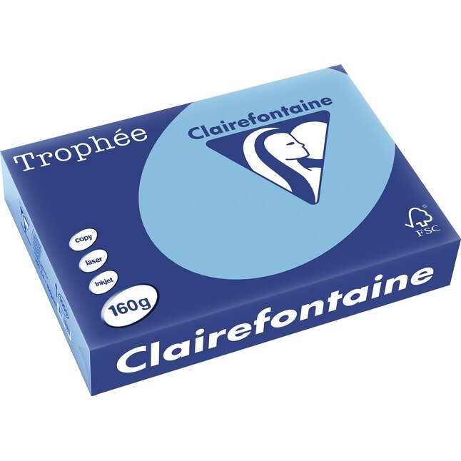 Carton Clairefontaine A4,160g/mp, color pal, 250 file/top, Lavanda