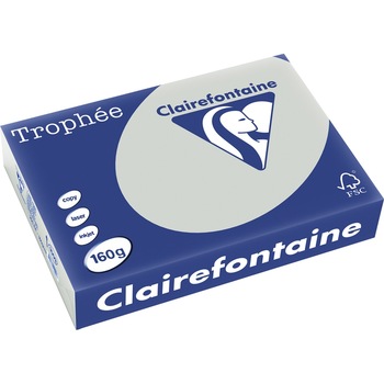 Carton Clairefontaine A4,160g/mp, color pal, 250 file/top, Steel Grey Carton Clairefontaine A4,160g/mp, color pal, 250 file/top, Steel Grey