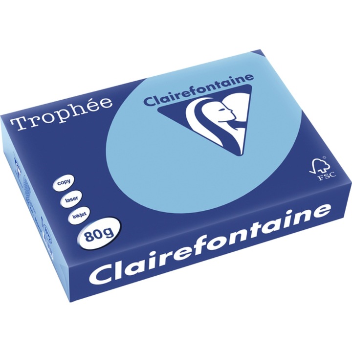 Копирна Хартия Clairefontaine A4, 80g/m2, блед цвят, 500/top, лавандула