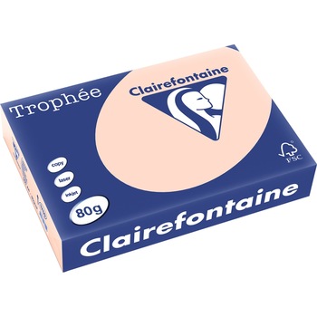 Hartie Clairefontaine A4, 80g/mp, color pal, 500/top, Somon Hartie Clairefontaine A4, 80g/mp, color pal, 500/top, Somon