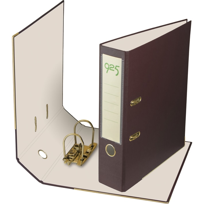 Biblioraft A4 PP 75 mm, Negru, 2buc/set