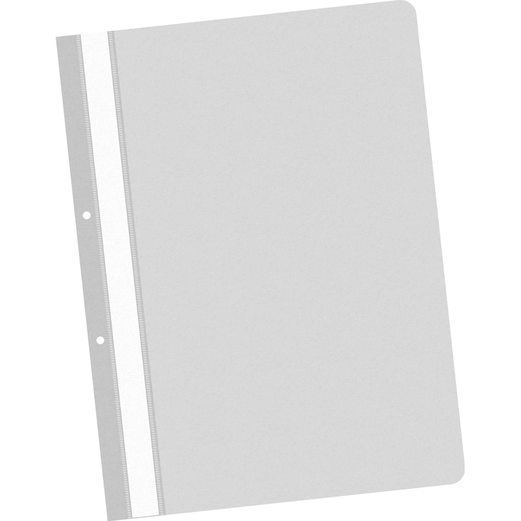 Dosar plastic sina cu gauri economy, 25/set, Gri