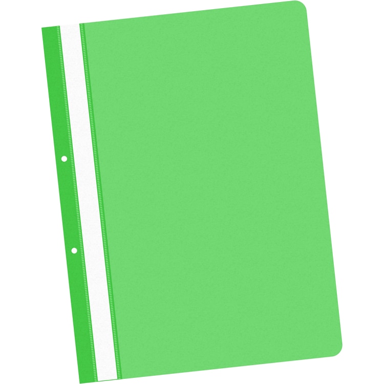 Dosar plastic sina cu gauri economy, 25/set, Verde