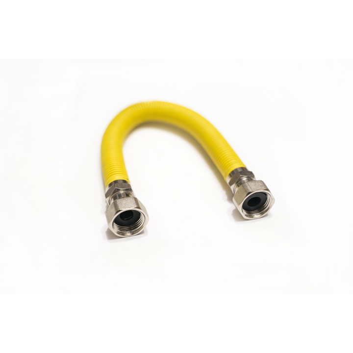 Изолирана гъвкава-разтегателна газова връзка от неръждаема стомана FLEX GAS ½" 750-1500 MM