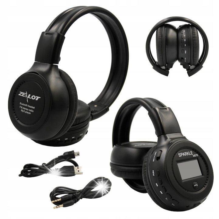 Casti Over-Ear JBL JR 470NC, Wireless, Bluetooth, Noise Cancelling si microfon incorporat, Autonomie 20/29h, Alb
