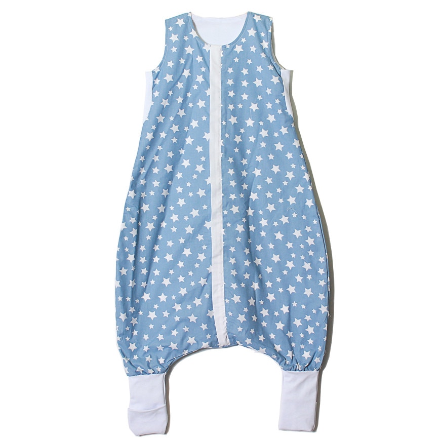 Sac de dormit cu picioare Angel Baby pentru sezonul de tranzitie Stele albastre, marime 3