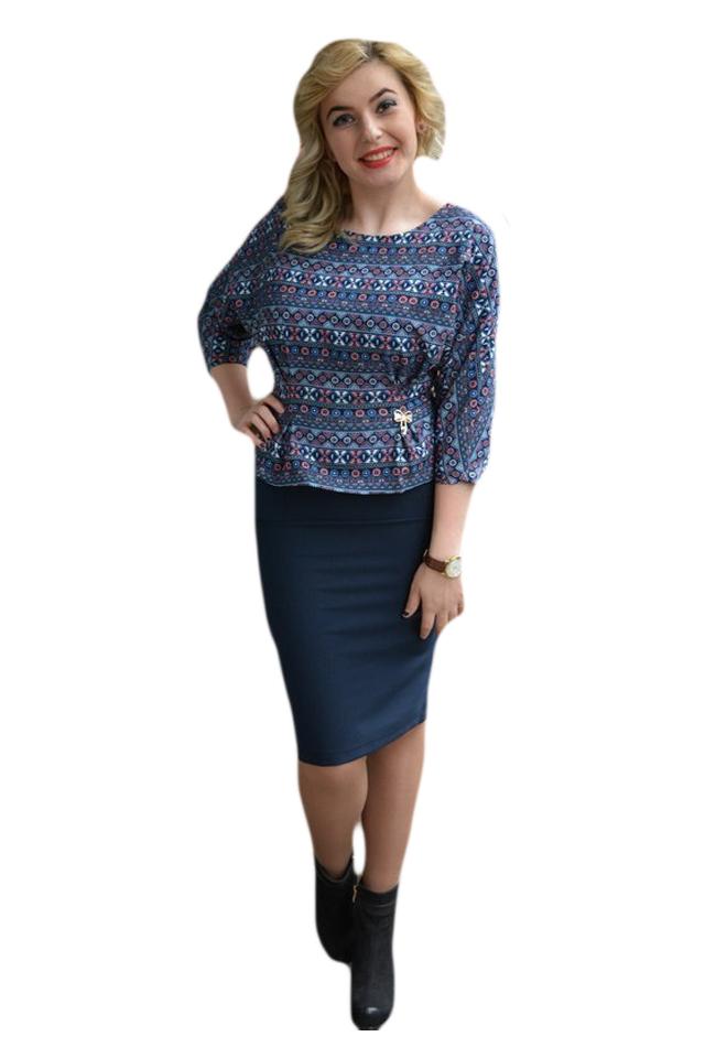 Rochie rafinata , D&J Exclusive,, Albastru marin