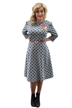 rochie chic cu design de buline si flori brodate dampj exclusive negrualb imagen 38_0_
0