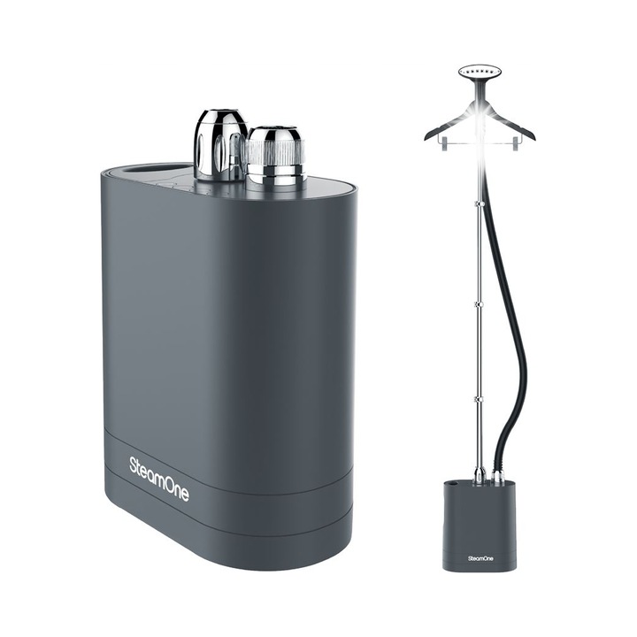 Parownica verticala SteamOne Unilys 2 (EUUNI2T, S9KS7DACLVMNO), 2000 W, 42 g/min, rezervor 1,2 l, autonomie 30 min, gri inchis mat