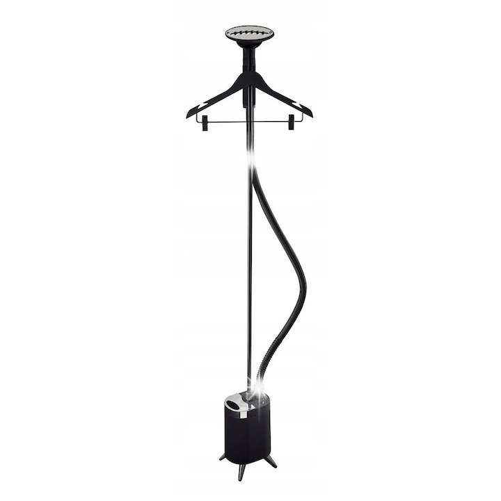 Steamer vertical SteamOne Minilys ZMUM9XG8, 2000 W, debit abur 42 g/min, capacitate rezervor 1 L, timp incalzire 1 min, negru