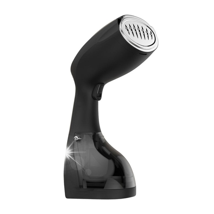 Parownica pentru haine SteamOne S-Travel 13DUYBQFEBBC, 1400 W, talpa din otel inoxidabil, jet continuu 24 g/min, rezervor 260 ml, negru