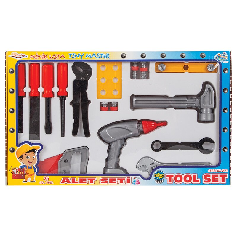Set ustensile tehnice pentru copii,25 piese