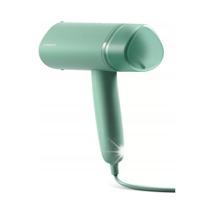 Aburitor pentru haine Philips Series 3000 STH3010/70, 1000 W, 20 g/min, rezervor 100 ml, pliabil, cu etui, verde menta