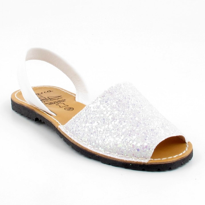 Sandale AVARCA Glitter, Alb