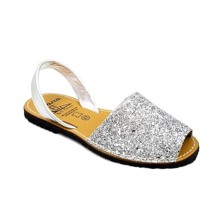 Sandale AVARCA Glitter, Argintiu, Argintiu
