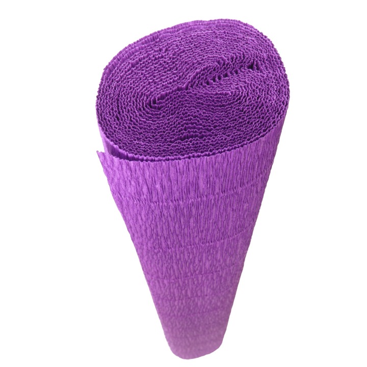 Флорална еластична креп хартия 180гр - Виолетово-лилаво