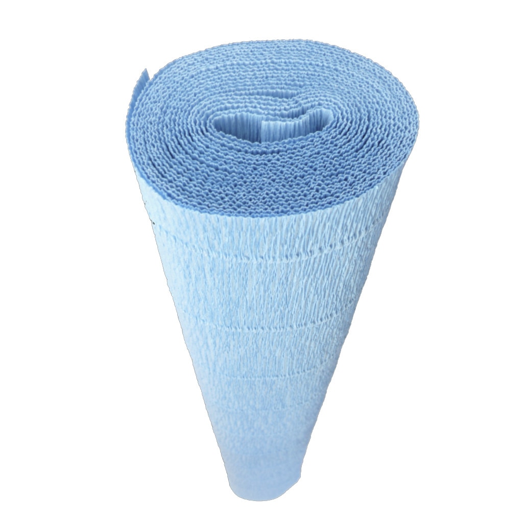 Hartie creponata elastica floristica 180gr - Azure