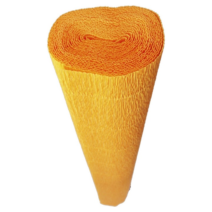 Hartie creponata elastica floristica 180gr - Yellow