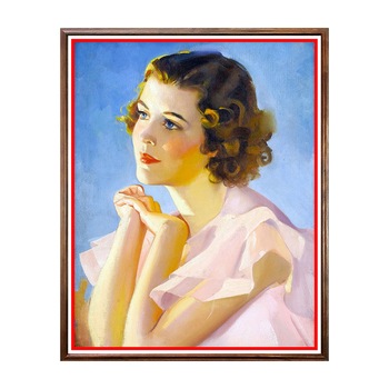 Tablou Poster, Portret Feminin - PF-034, 40 x 50 cm Tablou Poster, Portret Feminin - PF-034, 40 x 50 cm