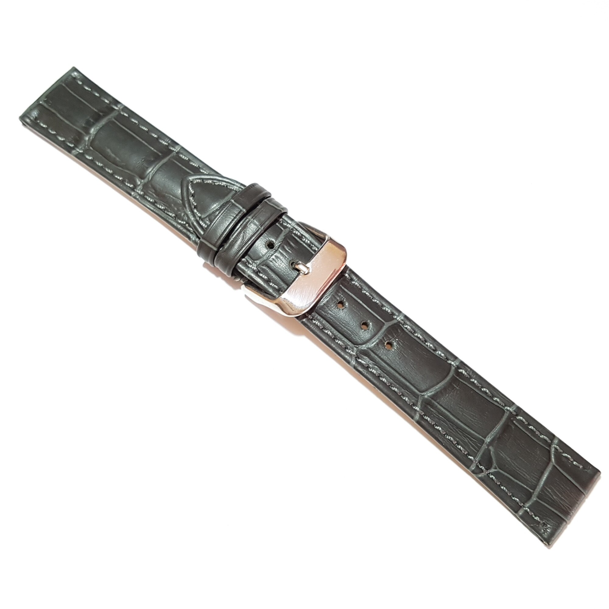 Curea ceas piele naturala HCraft H-9C1/ 20 mm gri