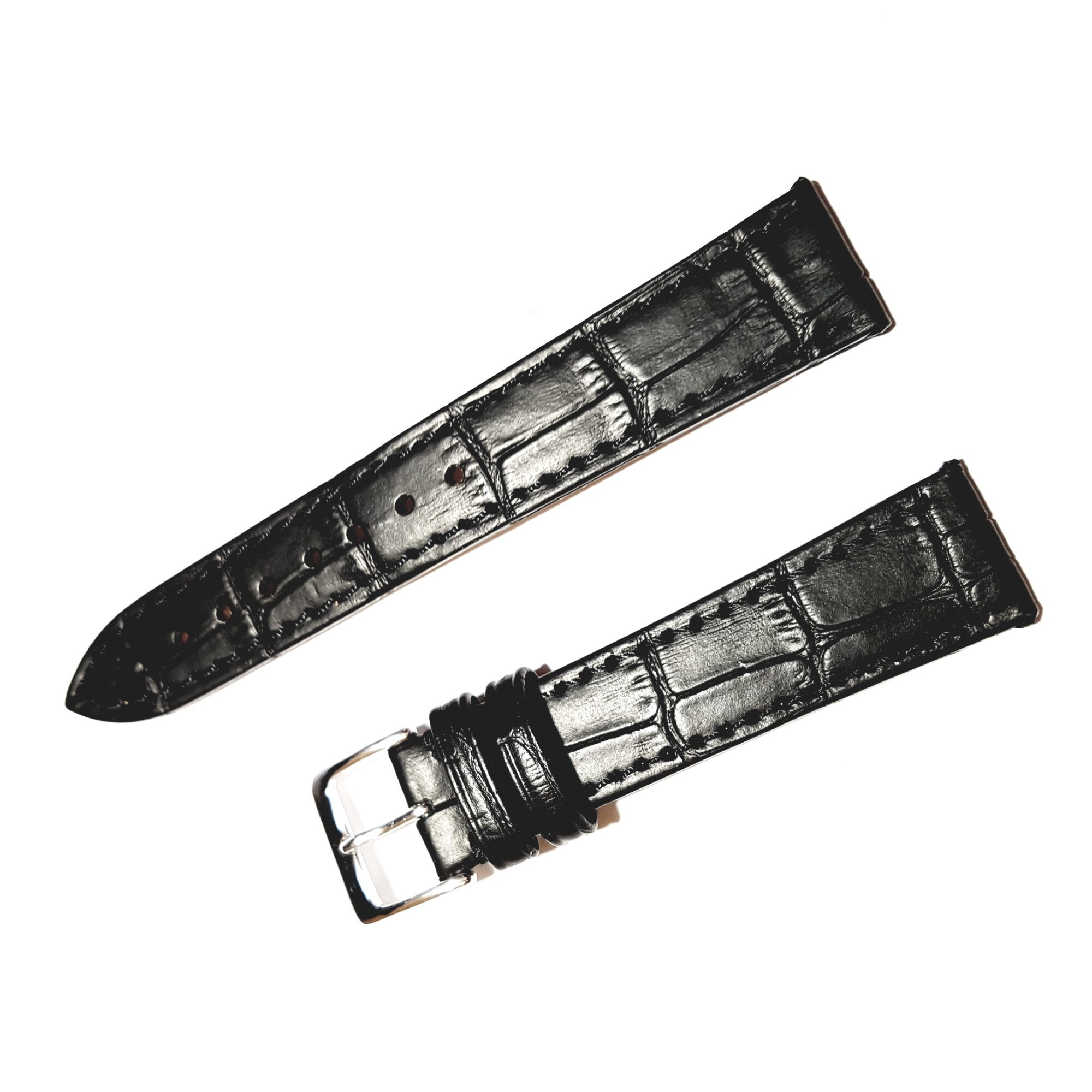 Curea ceas piele naturala HCraft / H-7A1, 18mm, neagra