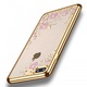 Husa iPhone 7 Plus / 8 Plus Tpu Flori Gold