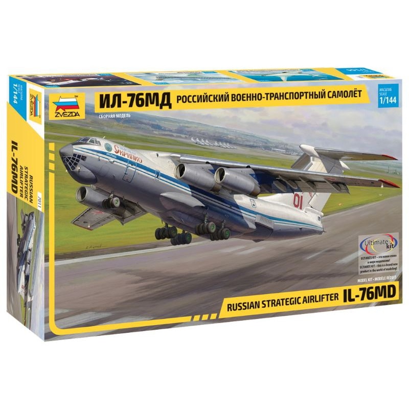 Macheta Zvezda Avion Rusesc de Transport Strategic Airlifter Il-76MD