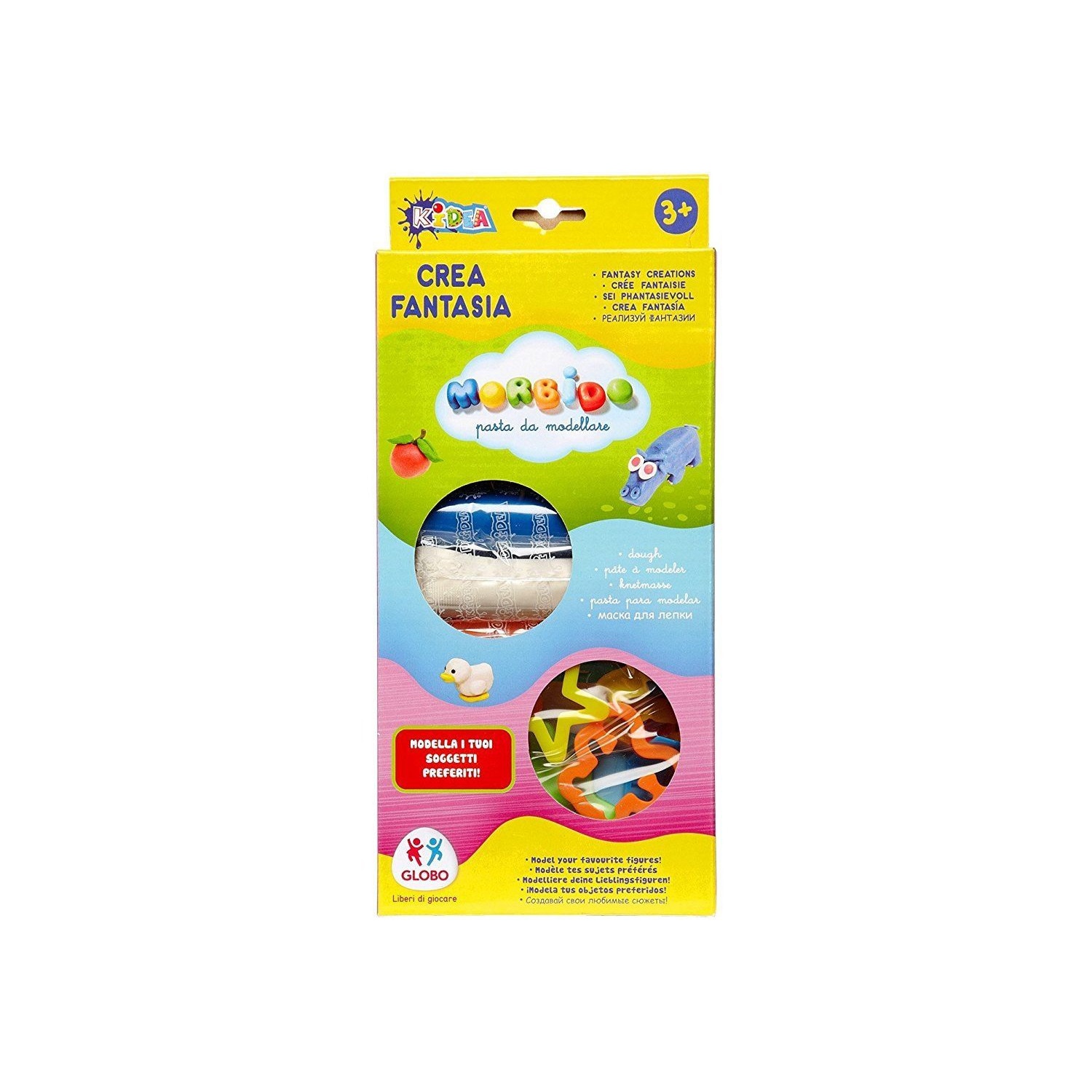 Set plastilina Globo Kidea 8 Culori Cu Accesorii
