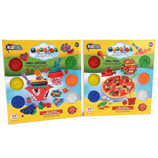 Set plastilina Globo Kidea Pizza Si Prajituri