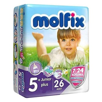 Scutece copii MOLFIX nr 5, Junior 13-20 kg, 26 buc Scutece copii MOLFIX nr 5, Junior 13-20 kg, 26 buc