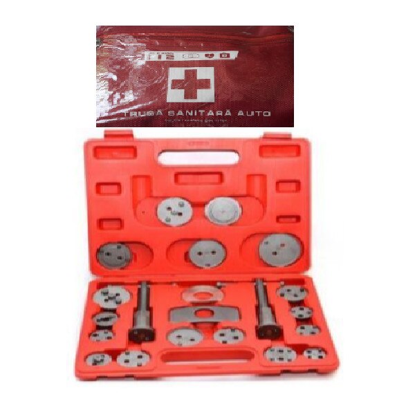 Presa Etrieri universala ,trusa etrier placute frana, 21 piese + Bonus Trusa Sanitara Auto