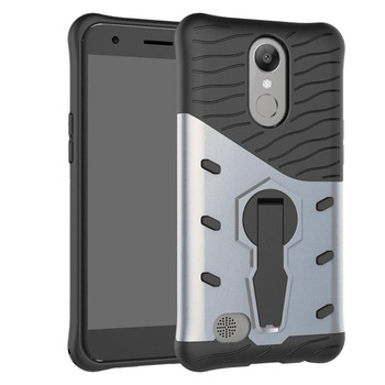 Husa LG K10 (2017) Hybrid Stand - argintiu Husa LG K10 (2017) Hybrid Stand - argintiu