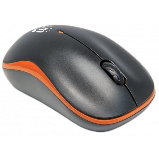 Mouse Wireless USB, Manhattan (Portocaliu)