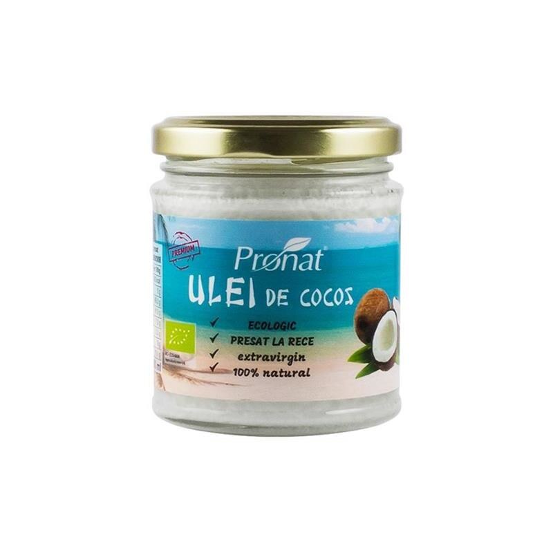 Ulei de Cocos Extravirgin Bio Presat la Rece Pronat 200ml