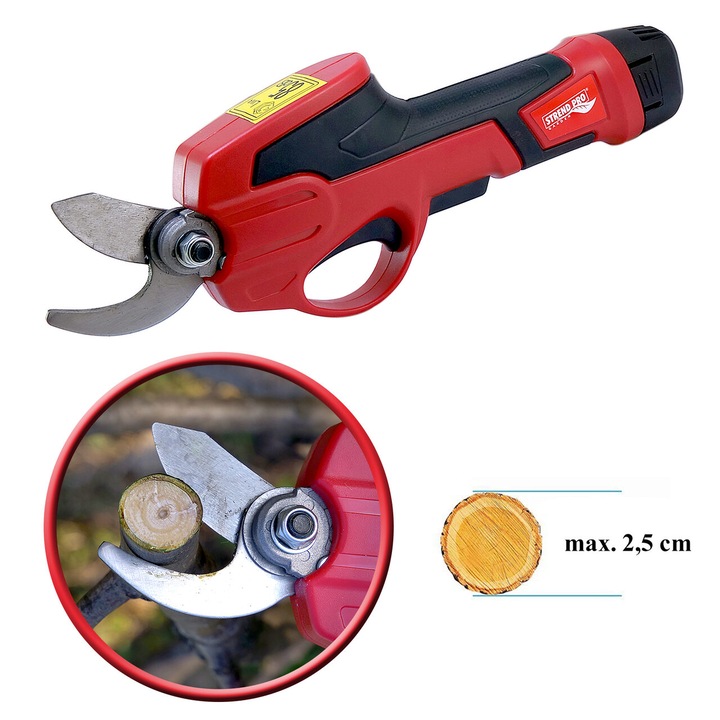 Електрически градински ножици STREND PRO с батерия, 1.5 Ah, 7.2 V