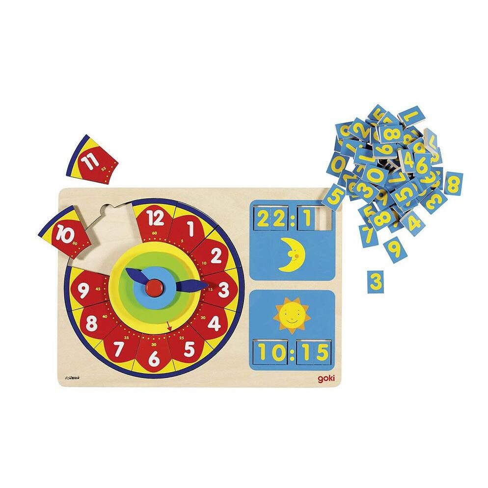 Puzzle ceas, lemn, Goki