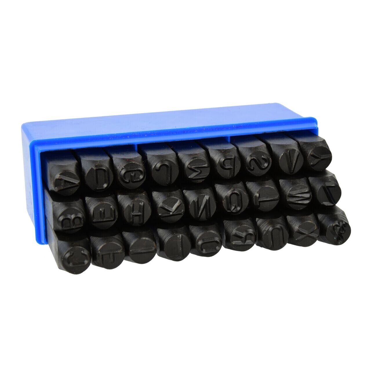 Poansoane cu litere 10mm, 27 piese, GEKO G01815