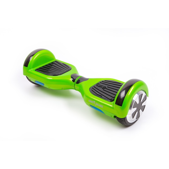 Smart Balance Hoverboard Regular Green, Elektromos önegyensúlyozó roller, 6.5-es kerekek, 700 W, Bluetooth, Hangszórók, AutoBalans, Hordtáska