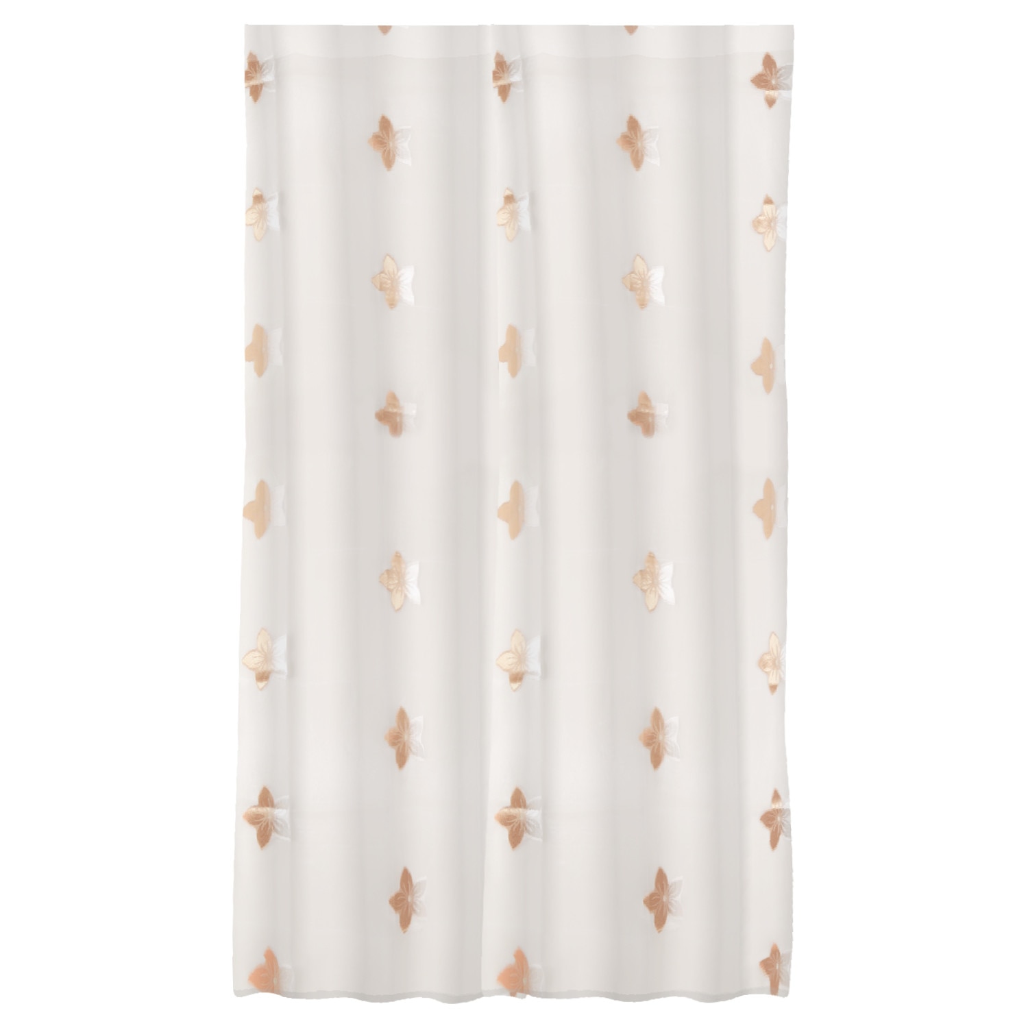 Perdea 9742/V8, culoare bej, prindere cu garnitura, dimensiune 140x145 cm