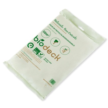 Folie protectie pentru zugravit Biodeck , 50 m², 100% Biodegradabila si Compostabila, 4 x 12,5 m, din Amidon de porumb Folie protectie pentru zugravit Biodeck , 50 m², 100% Biodegradabila si Compostabila, 4 x 12,5 m, din Amidon de porumb