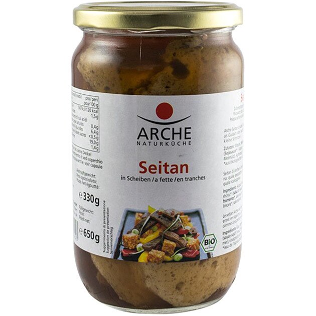 Seitan BIO felii, Arche Naturkuche, 650g/330g