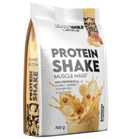 Activlab Black Wolf Protein Shake – Pudra proteica cu izolat proteic din soia, proteina din mazare si zer, aroma Banoffee, 700 g