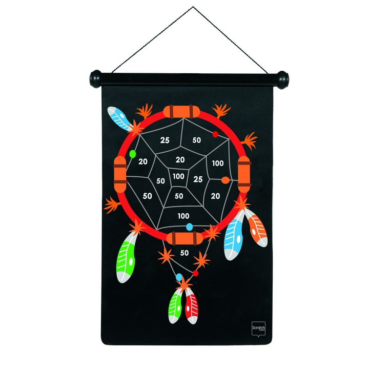 Магнитен дартс за деца, индийски модел, Scratch, многоцветен