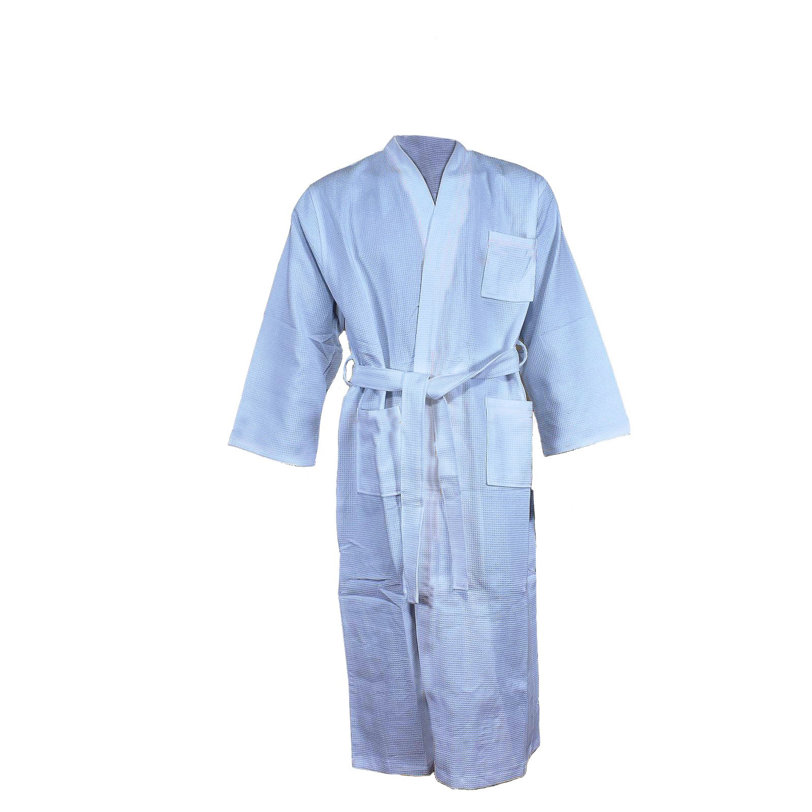 Halat baie cofrat, marime L, alb, bumbac 100%, 550 g/mp, brand AMS