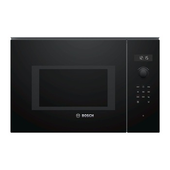 Cuptor cu microunde incorporabil Bosch BFL554MB0, 25 l, 900 W, AutoPilot 7, Butoane retractabile, Control digital, Sticla neagra Cuptor cu microunde incorporabil Bosch BFL554MB0, 25 l, 900 W, AutoPilot 7, Butoane retractabile, Control digital, Sticla neagra