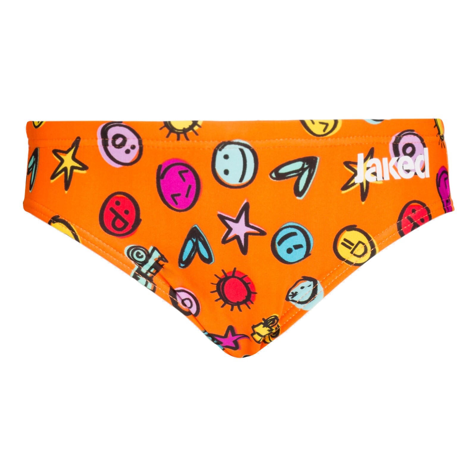 Slip inot Jaked baieti, EMOTICONS, portocaliu, 4 ANI