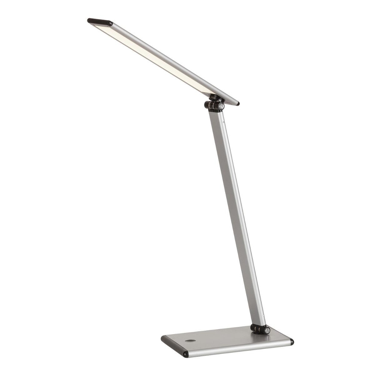 Lampa LED integrat Rabalux Brooke, intrerupator touch, 7W (40W), 480 lm, lumia calda, metal/plastic, Argintiu