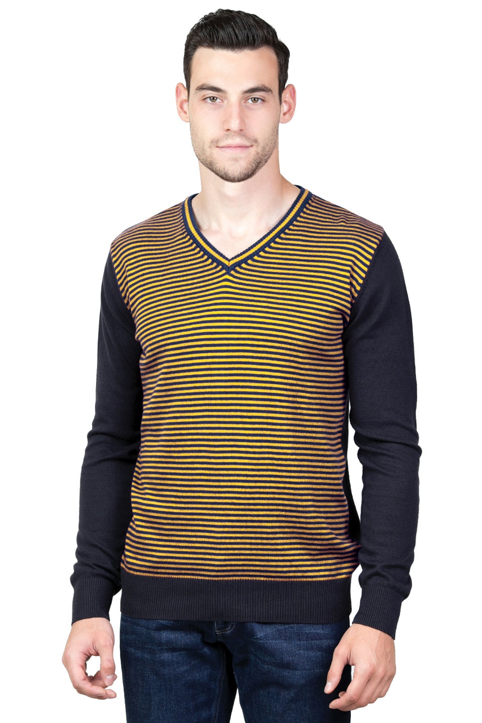 Pulover pentru barbati STYLER, model 25020, galben, Galben, 3XL