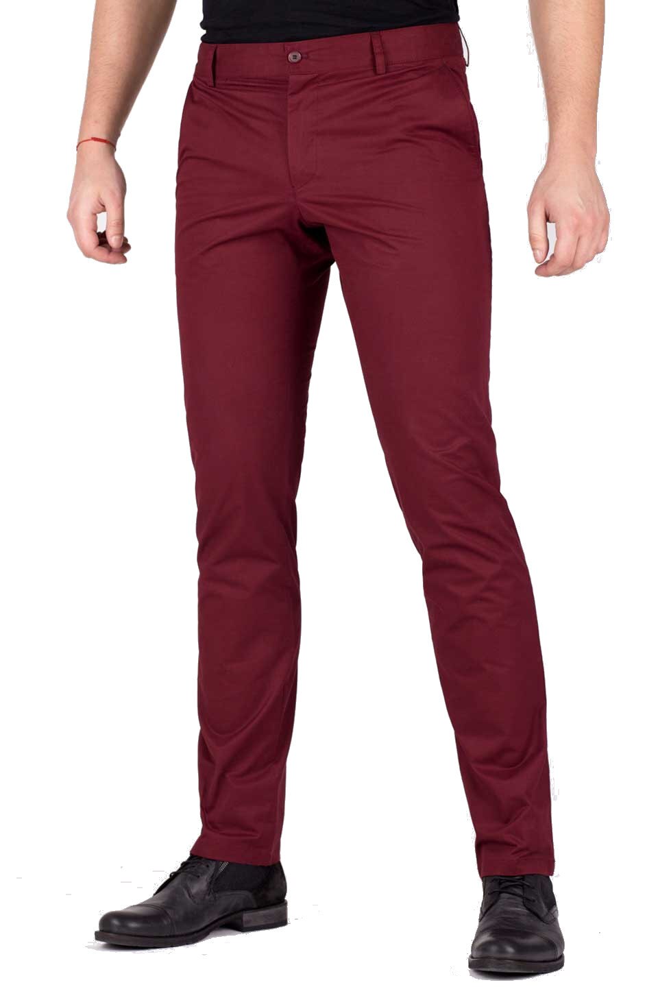 Pantaloni pentru barbati STYLER, model 63187, bordeaux, Bordeaux, 38